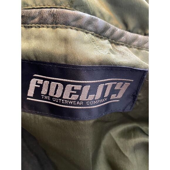 Vintage 80's Womens Fidelity Distressed Leather Crop Jacket sz 11/12 - Picture 7 of 7